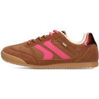 Low-Top Wildleder-Sneaker mit Kontraststreifen