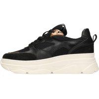 Chunky Plateau-Sneaker mit Metallic-Details