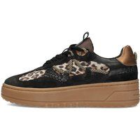 Chunky Plateau-Sneaker mit Leopardenmuster