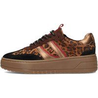 Plateau-Sneaker mit Leopardenmuster