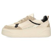 Plateau-Sneaker im Materialmix