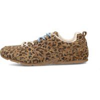 Wildleder-Sneaker mit Leopardenmuster