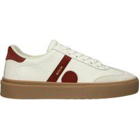 Retro Leder-Sneaker mit Gummisohle