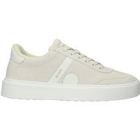 Minimalistische Plateau-Sneaker aus Veloursleder