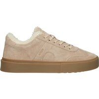 Suede-Sneaker mit Lammfell-Futter