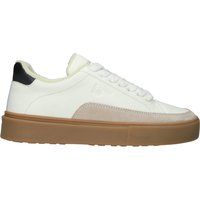 Zeitgenössische Leder-Sneaker mit Plateausohle