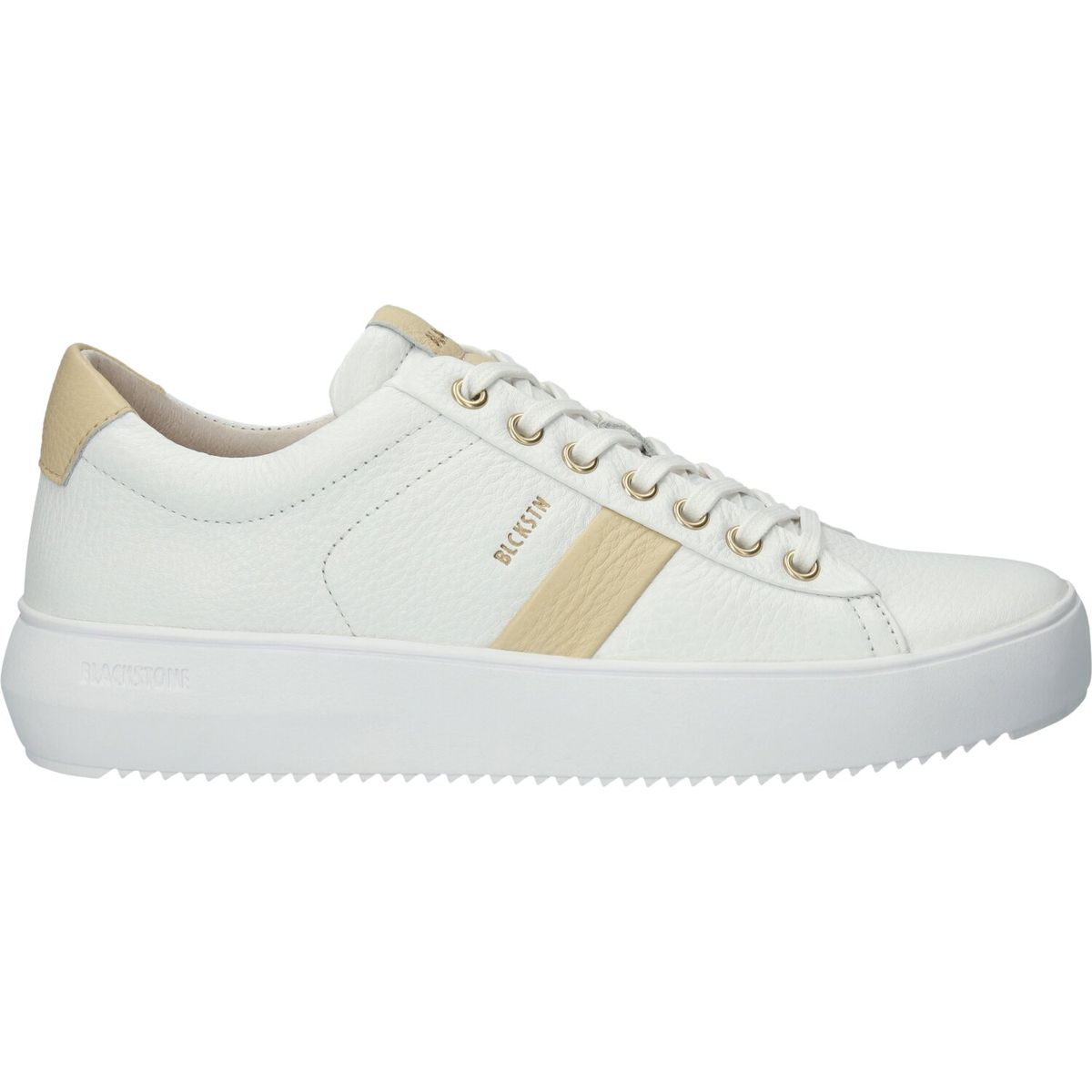 Low-Top-Sneaker aus genarbtem Leder