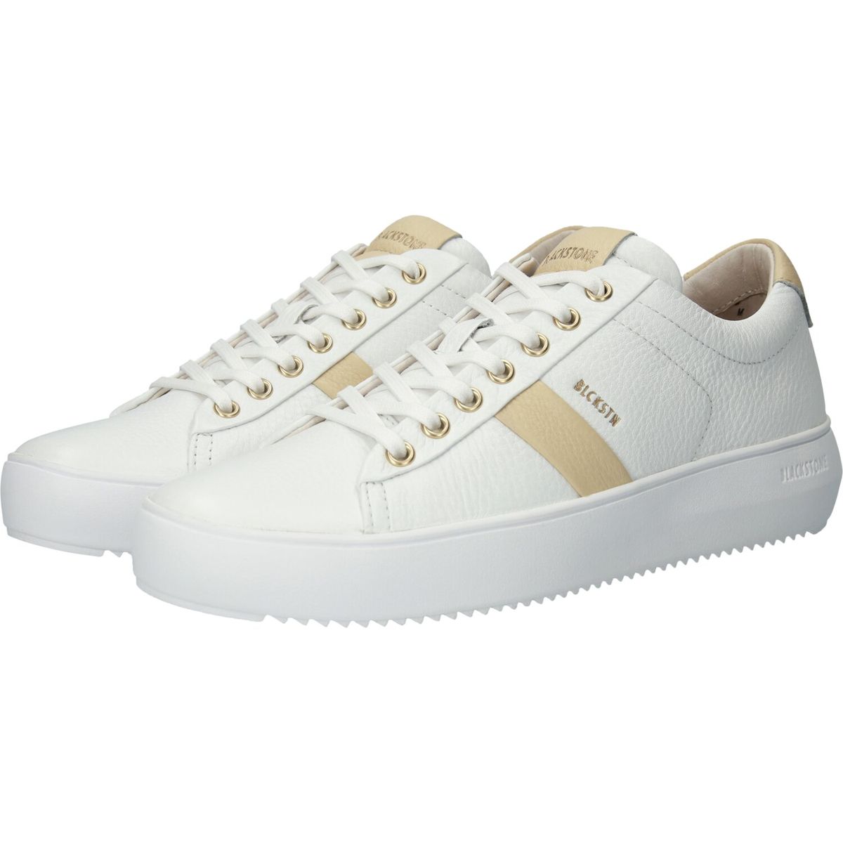 Low-Top-Sneaker aus genarbtem Leder