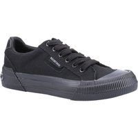 Niedrige Plateau-Sneaker aus Canvas