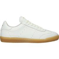 Elegante Leder-Sneaker mit Zackenkante