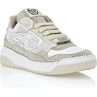 Mit Strass verzierte Sneaker mit Flammendesign