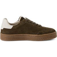 Cord- und Wildleder Low-Top Sneaker