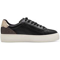 Geprägte Monogramm Plateau-Schnürschuhe