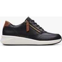 Elegante Leder-Sneaker mit Reißverschluss