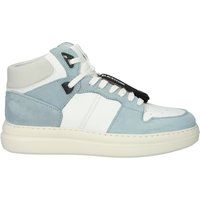 High-Top Sneaker aus Leder und Nubuk