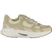 Sportliche Plateau-Sneaker aus Materialmix