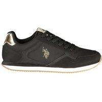 Sportliche Low-Top Sneaker mit Gold-Details