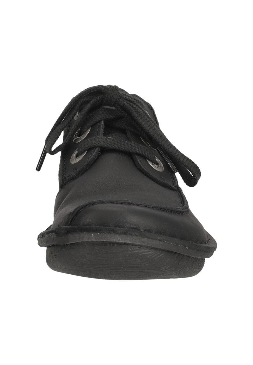 Klassischer Leder-Schnürschuh im Mokassin-Stil