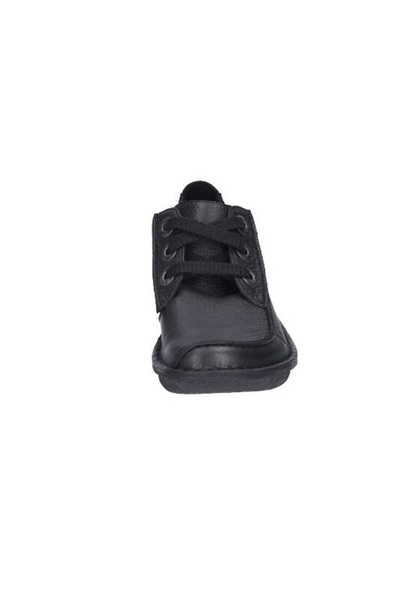 Klassischer Leder-Schnürschuh im Mokassin-Stil