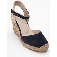 Elegante Keil-Espadrillen aus Wildleder