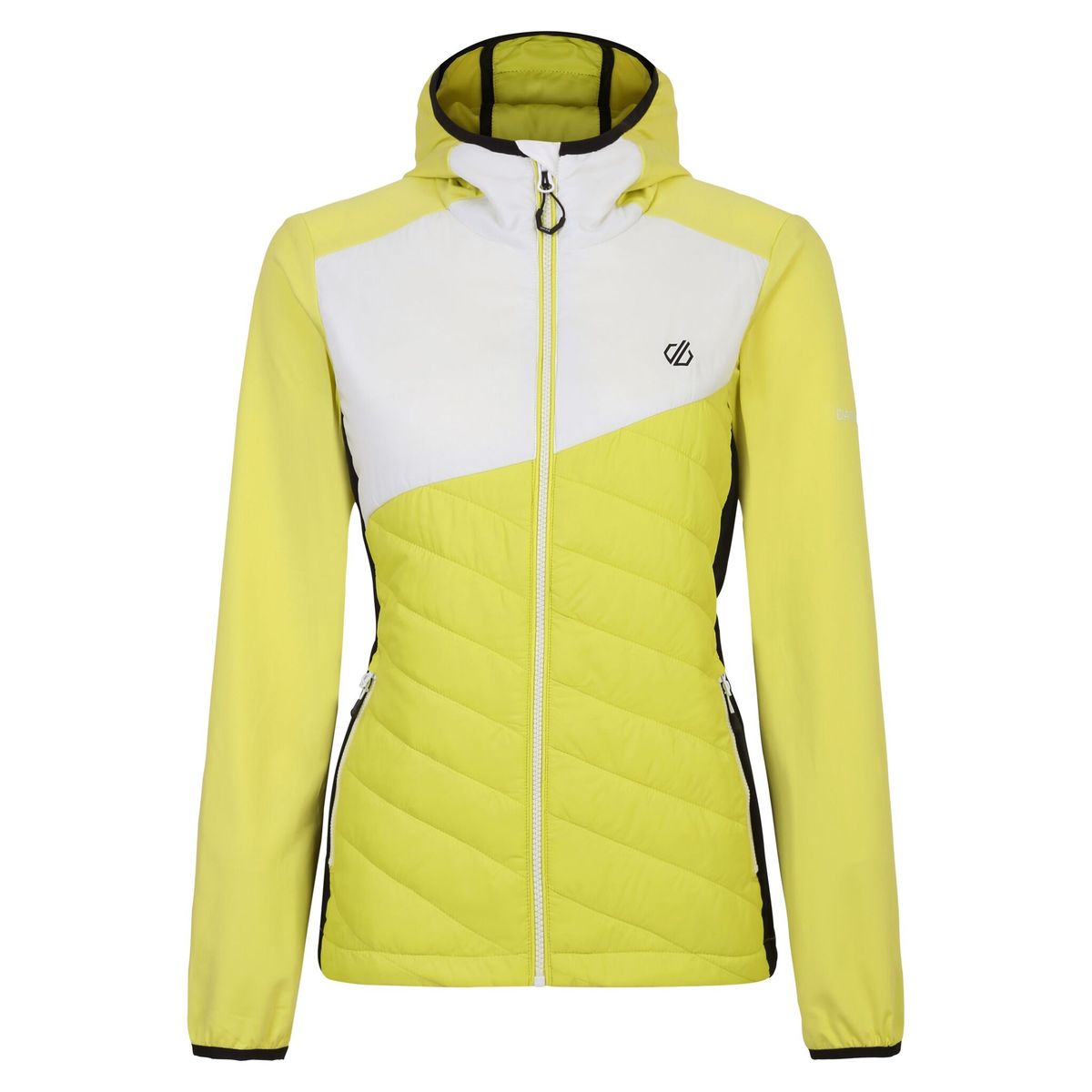 Gesteppte Hybridjacke mit Kapuze