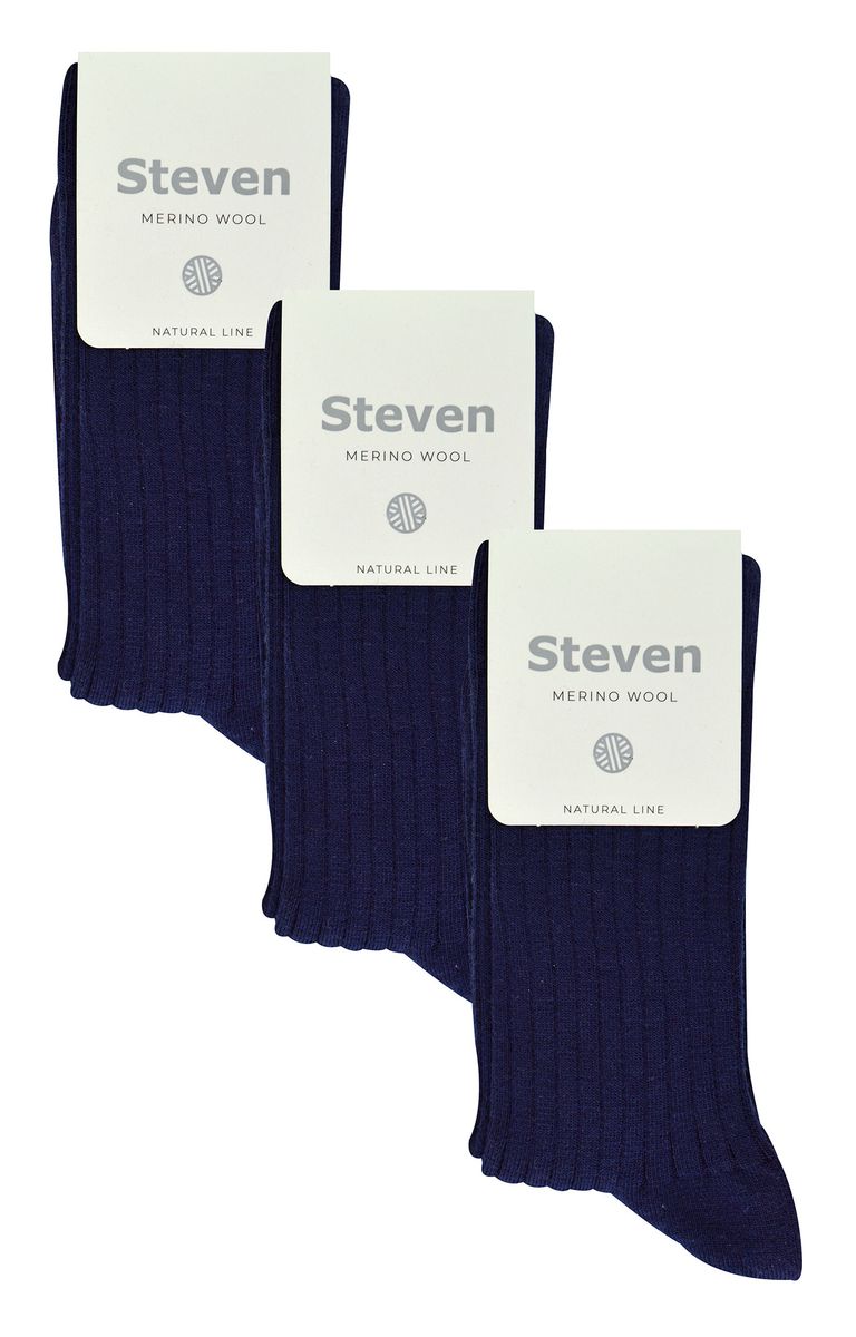 Warme Gerippte Merinowollsocken