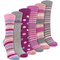 Gemusterte Crew-Socken aus Bambusmischung