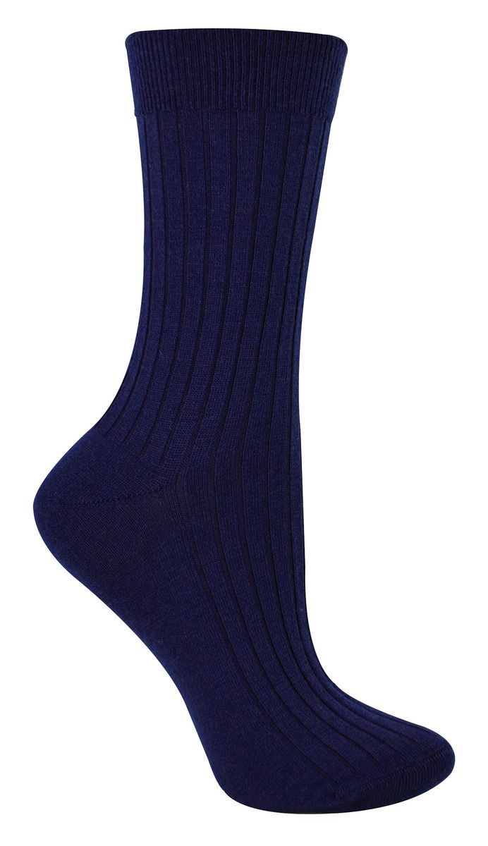 Gerippte Boot-Socken aus Merinowolle