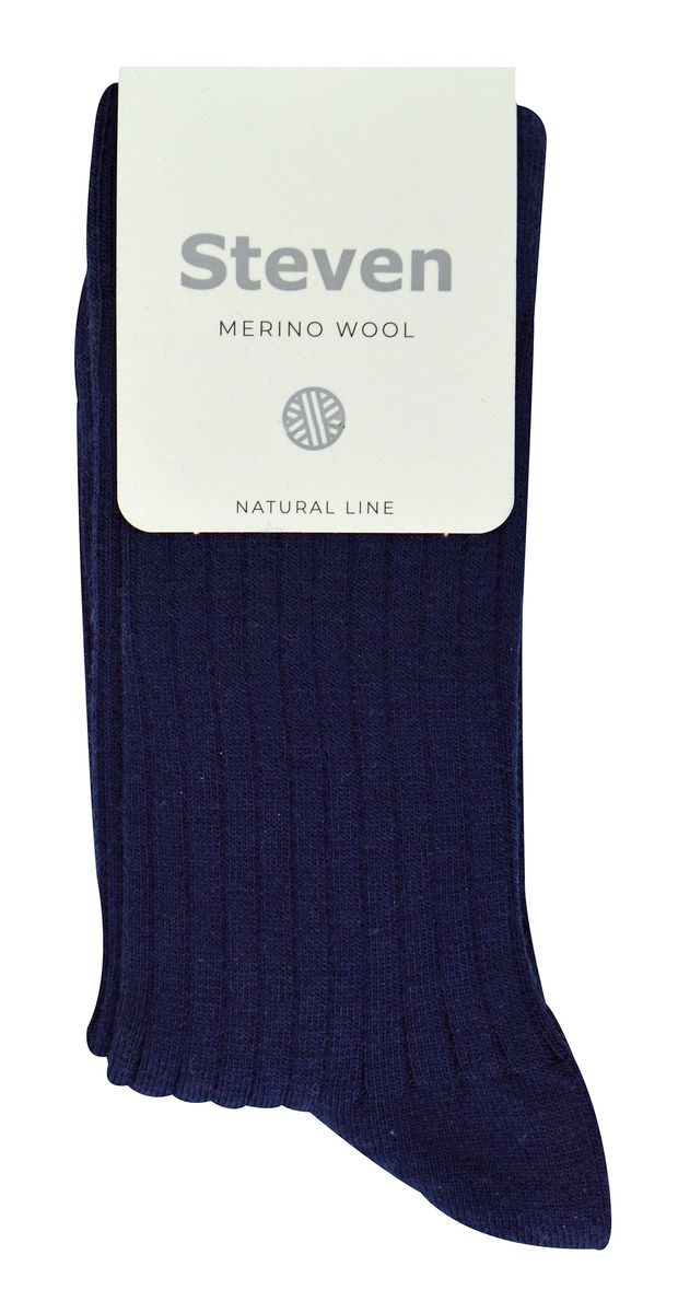 Gerippte Boot-Socken aus Merinowolle