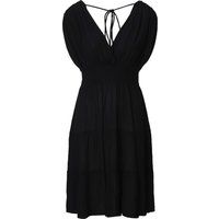 Gestuftes Strandkleid mit elastischer Taille