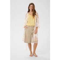 Transparenter Oversize-Kimono mit Blumenmuster