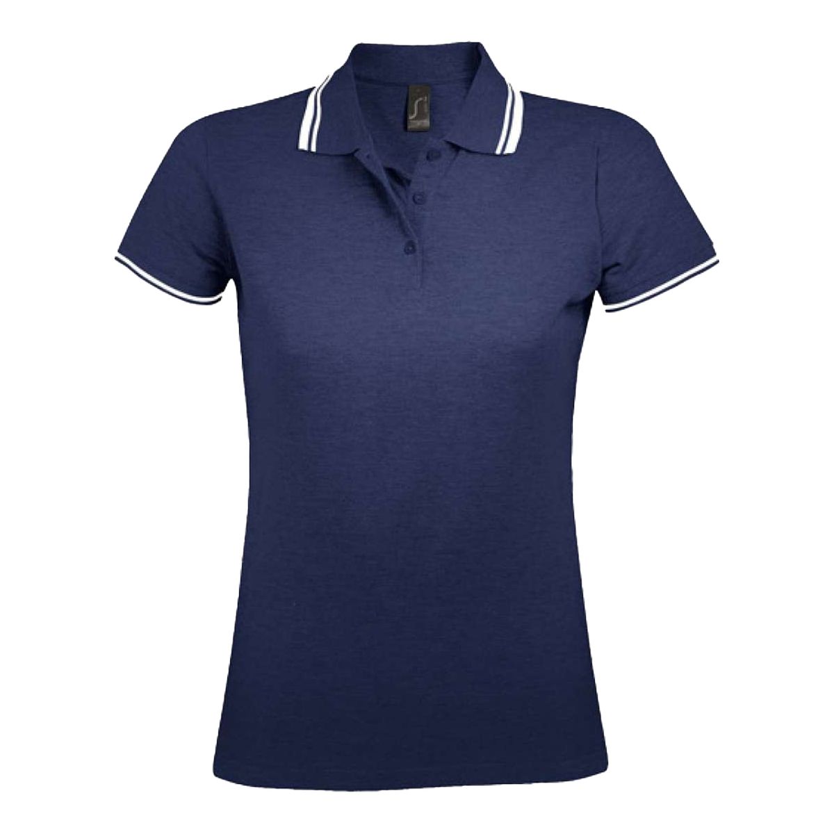 Sportliches Polo-Shirt mit Streifenkragen