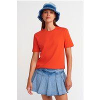 Baumwoll-T-Shirt mit regulärer Passform
