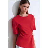 Jersey-T-Shirt mit Metall-Akzent