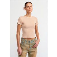 Minimalistisches geripptes Baby-Tee