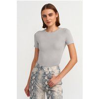 Körperbetontes Stretch-Jersey-Shirt