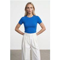 Slim-Fit T-Shirt aus Baumwollmix