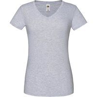Eng geschnittenes T-Shirt mit V-Ausschnitt