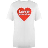 Baumwoll-T-Shirt mit Herz-Print-Logo