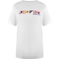 Baumwoll-T-Shirt mit geometrischem Grafik-Print