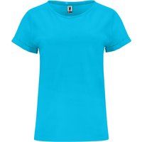 Baumwoll-T-Shirt mit umgeschlagenen Ärmeln