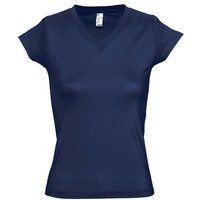 Klassisches Tailliertes V-Ausschnitt T-Shirt