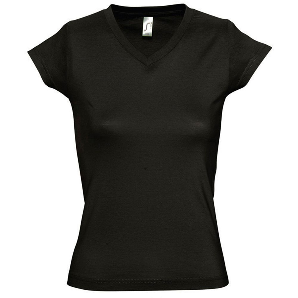 Klassisches tailliertes V-Ausschnitt T-Shirt