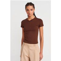 Essentielles Slim-Fit V-Neck T-Shirt