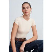Klassisches Slim-Fit Baumwoll-T-Shirt