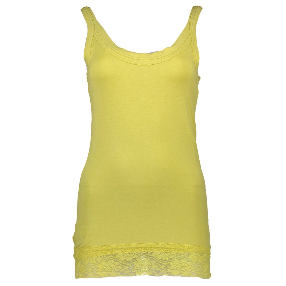 Tanktop mit Spitzenbesatz