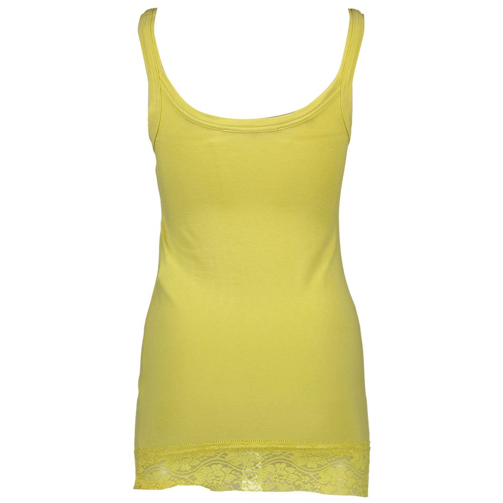 Tanktop mit Spitzenbesatz