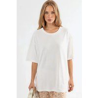 Oversized T-Shirt mit Seitenschlitzen