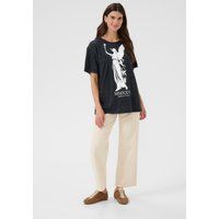 Oversized Grafik-T-Shirt mit Engel-Print