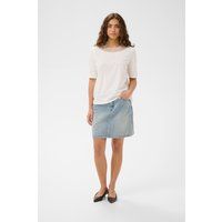 Locker geschnittenes T-Shirt mit Spitze